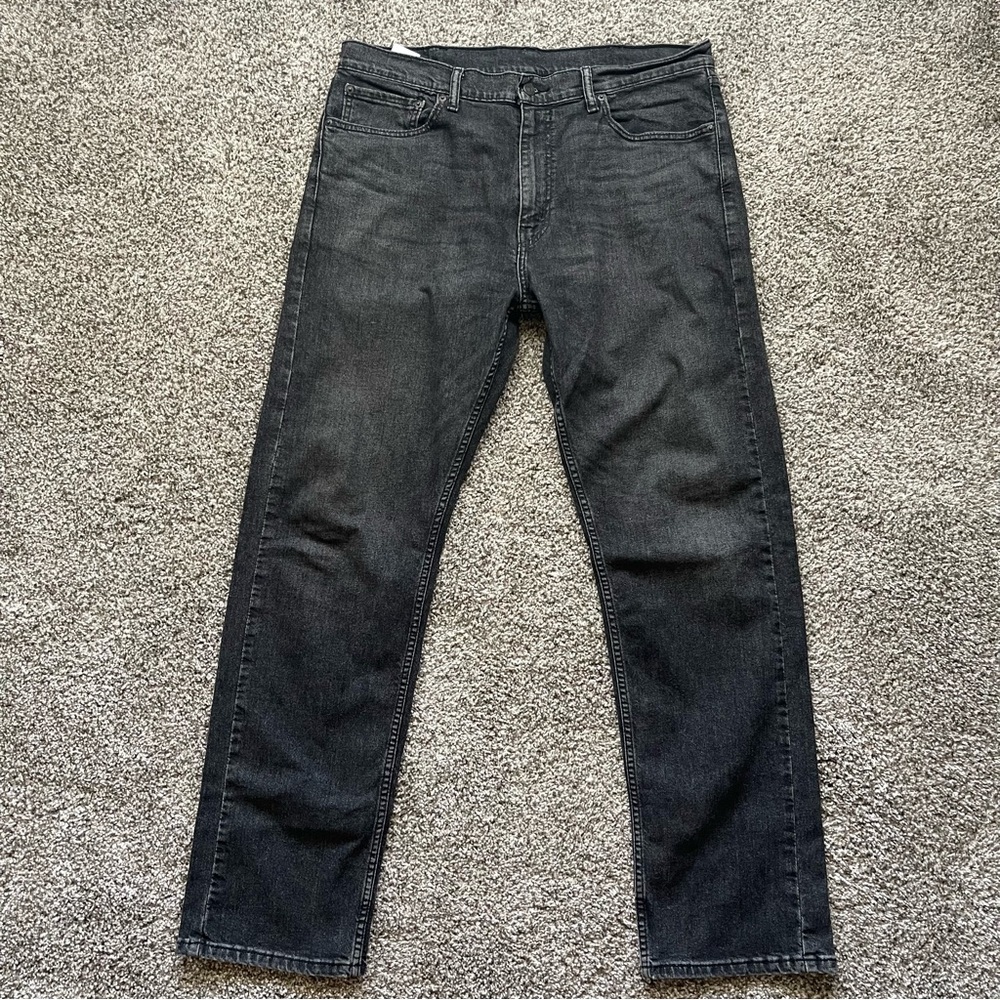 Levi's 505 Black Slim Jeans with Classic Fit Men’s Size 38/34